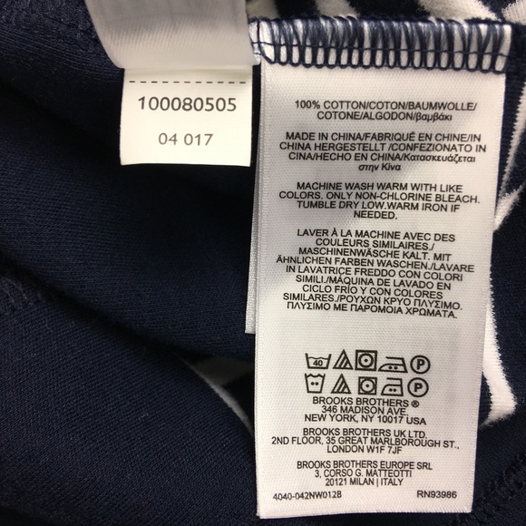 Read description- Brooks Brothers Blue Striped Short Sleeve Dress XS - Picture 5 of 6